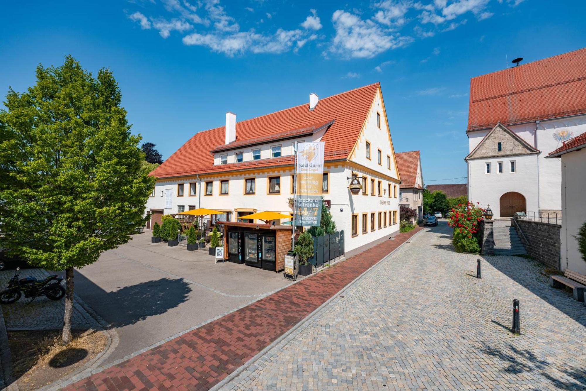 Hotel Garni "Zum Engel" Oberguenzburg 외부 사진